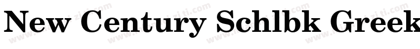 New Century Schlbk Greek Upright字体转换